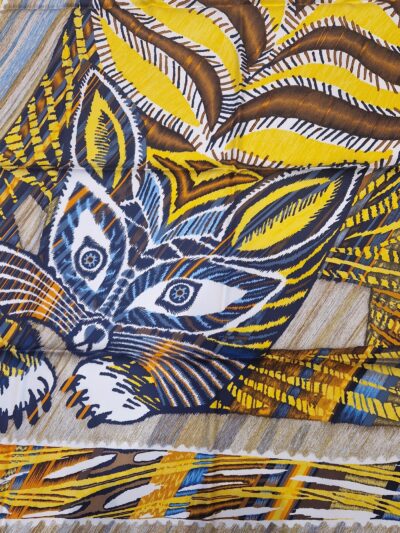 Carré Hermès Le chat carré par Florence Manlik 2022