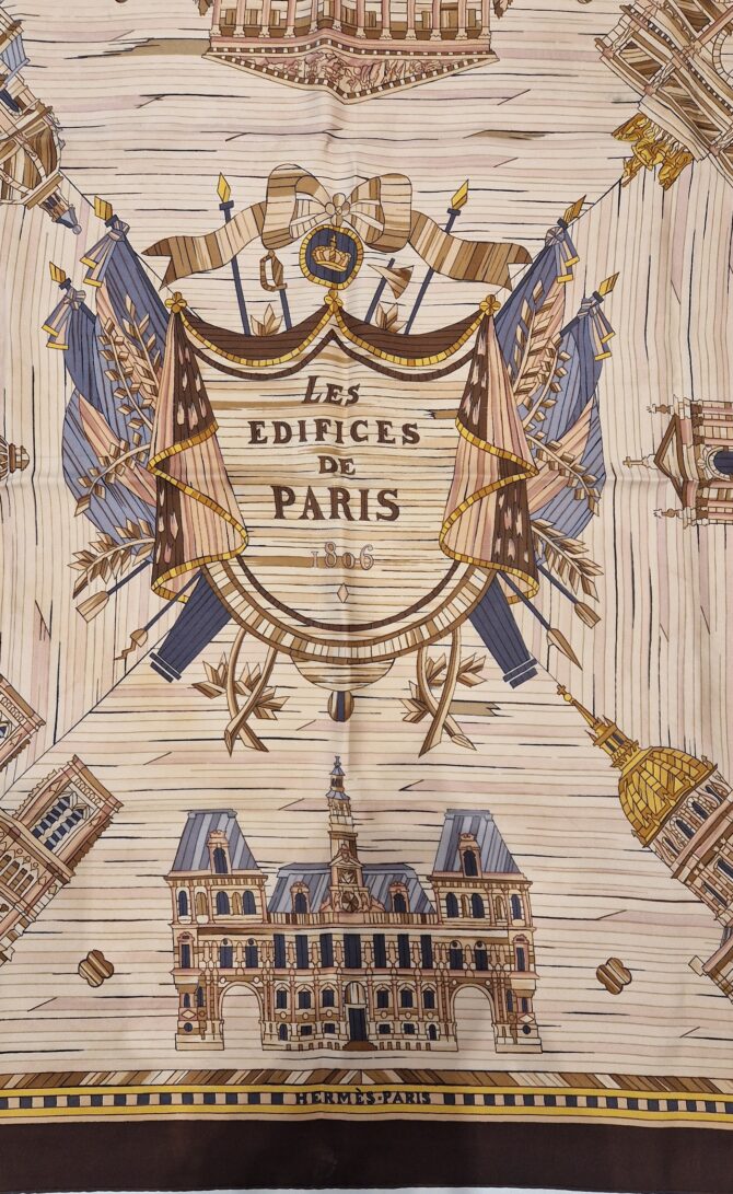 Les édifices de Paris, rare carré Hermès par Hugo Grykar édité en 1957 – Image 5