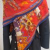 châle hermès Kachinas soie et cachemire