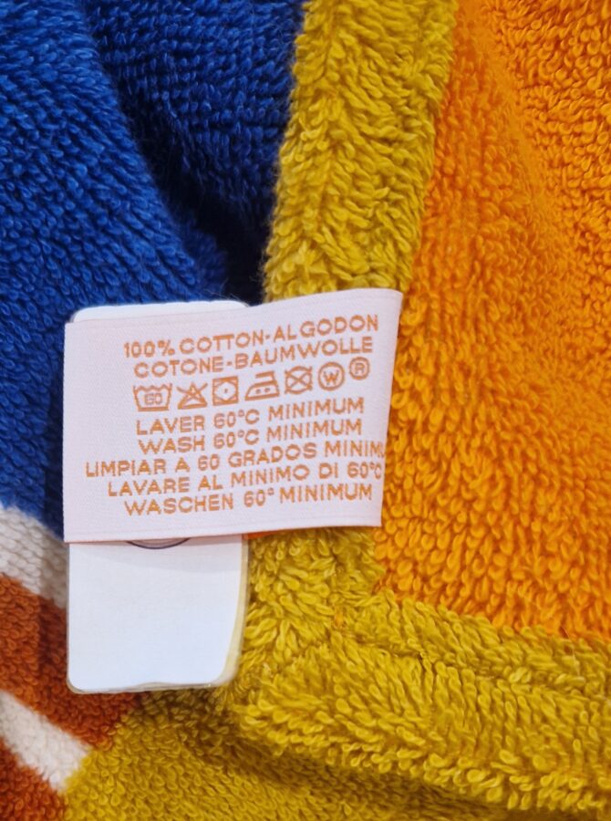 Drap de bain Hermès ETAT NEUF avec étiquettes motif  Le bel oasis – Image 6
