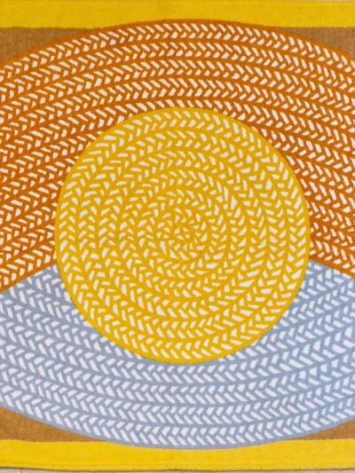 Drap de bain Hermès ETAT NEUF avec étiquettes motif Poisson natte