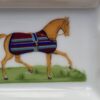 Rare set  de 4 mini cendriers Hermès en porcelaine