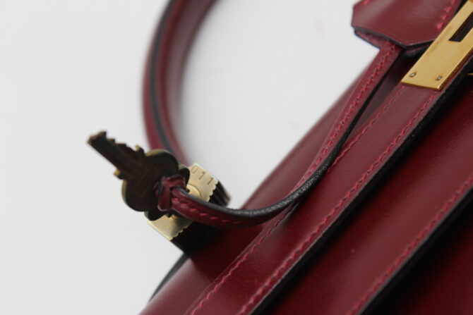 Exceptionnel  sac Hermès Kelly 32 à l'état neuf année 1972 – Image 10