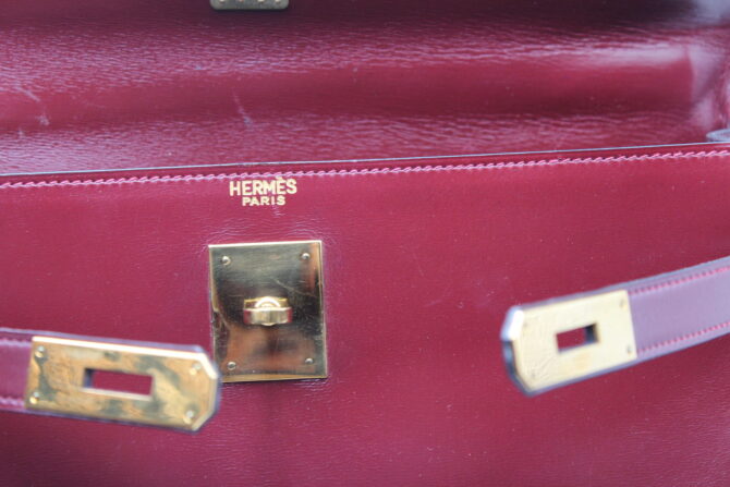 Exceptionnel  sac Hermès Kelly 32 à l'état neuf année 1972 – Image 13
