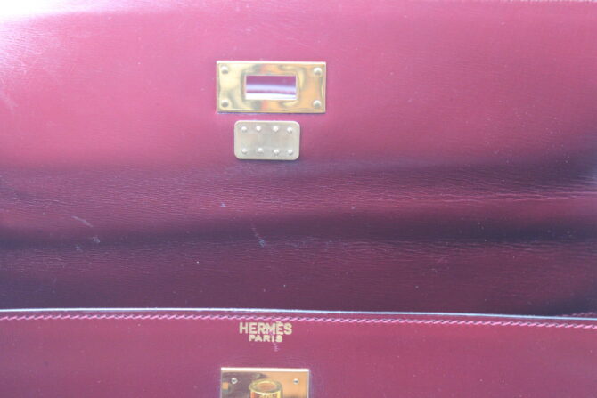 Exceptionnel  sac Hermès Kelly 32 à l'état neuf année 1972 – Image 14