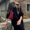 Robe Chanel vintage en carreaux de laine