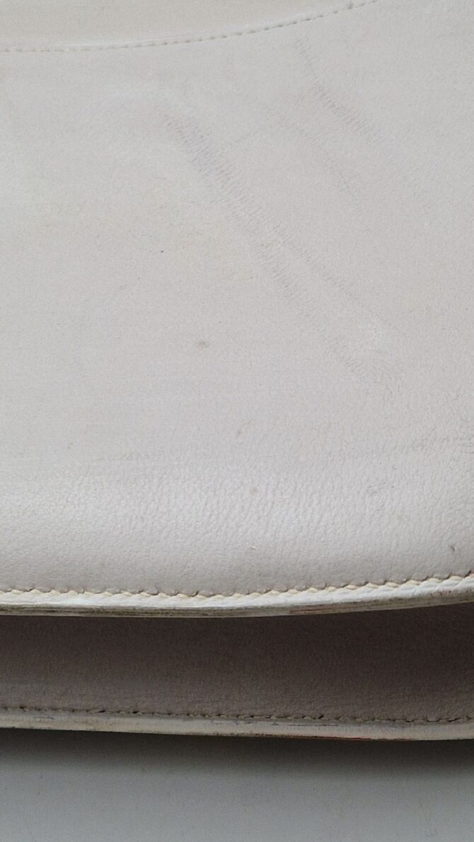 Sac à main  Hermès Constance en box blanc – Image 13