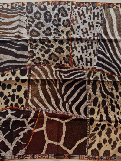 carré hermès pelages par aline honoré et camouflage