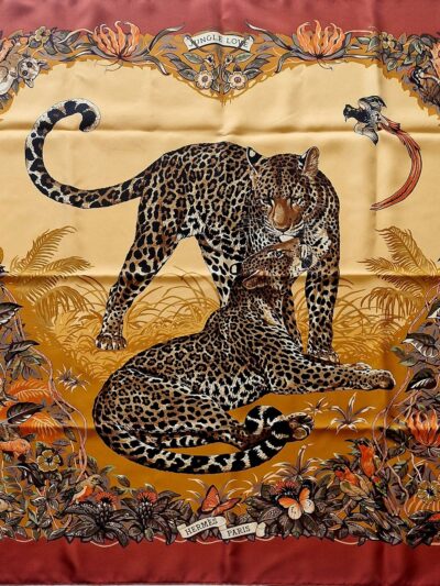 carré hermès jungle love par Robert Dallet