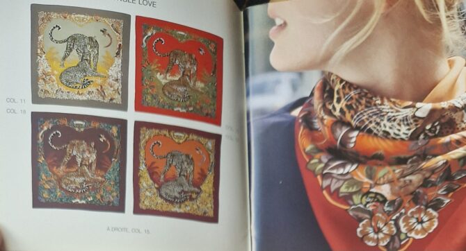 Carré Hermès Jungle Love par Robert Dallet Livré dans sa boîte année 2000 – Image 12