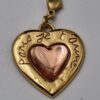 Pendentif coeur YSL Paris je t'aime
