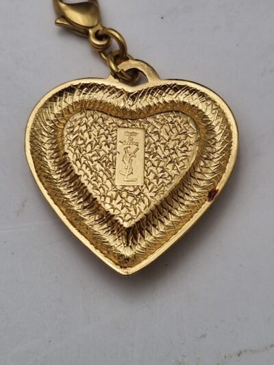 Pendentif coeur YSL Paris je t'aime