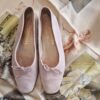 Ballerines Chanel Cambon en cuir suède pointure 39,5