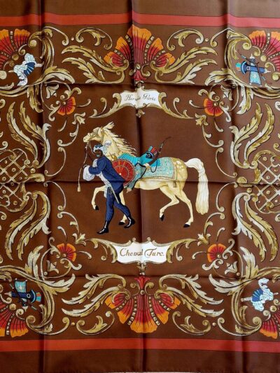 Carré Hermès Cheval Turc par Christiane Vauzelles