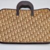 Sac cartable Christian Dior années 70 en toile Monogram et cuir