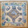 Foulard Hermès Charmes des plages normandes par Loic Dubigeon 1999