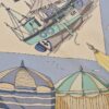 Foulard Hermès Charmes des plages normandes par Loic Dubigeon 1999