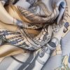 Foulard Hermès Charmes des plages normandes par Loic Dubigeon 1999