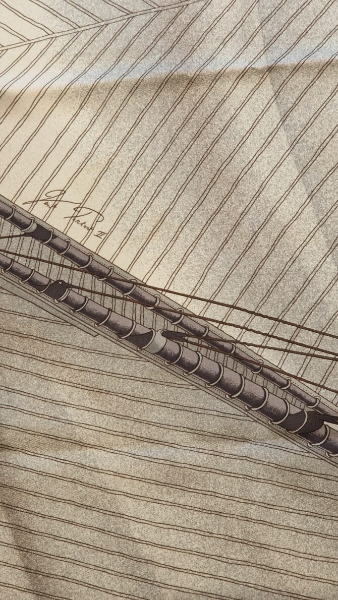 Carré Hermès VENT PORTANT II  par Yannick Manier 2003 – Image 7