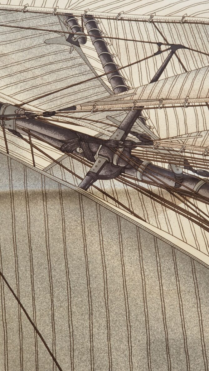 Carré Hermès VENT PORTANT II  par Yannick Manier 2003 – Image 6