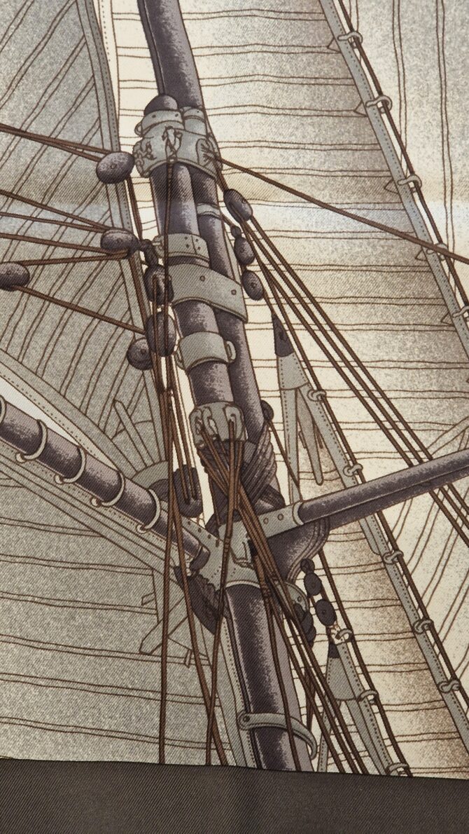 Carré Hermès VENT PORTANT II  par Yannick Manier 2003 – Image 4