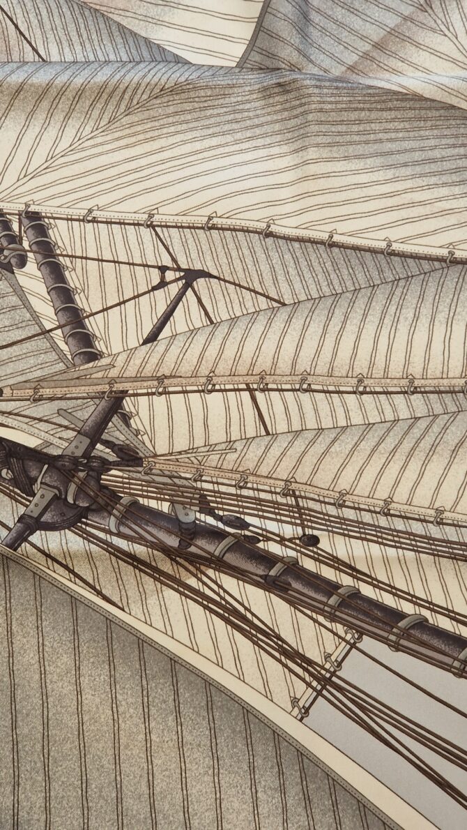 Carré Hermès VENT PORTANT II  par Yannick Manier 2003 – Image 5