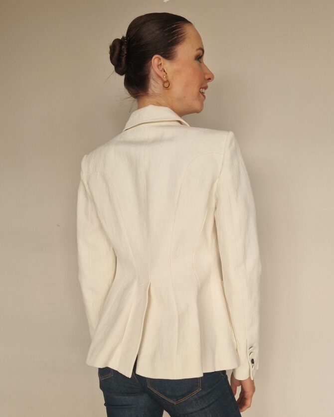 Blazer Burberry en lin et coton – Image 11
