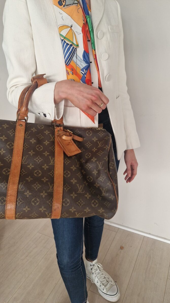 Sac de voyage  Keepall 45 Louis Vuitton Monogram – Image 13