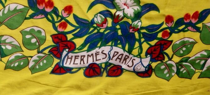 Paréo Hermès aux motifs de  Paons – Image 2