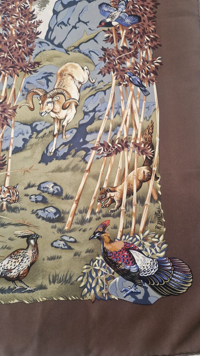 Carré Hermès Sichuan par Robert Dallet 1995