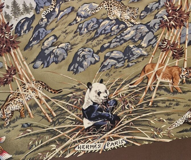 Carré Hermès Sichuan par Robert Dallet 1995