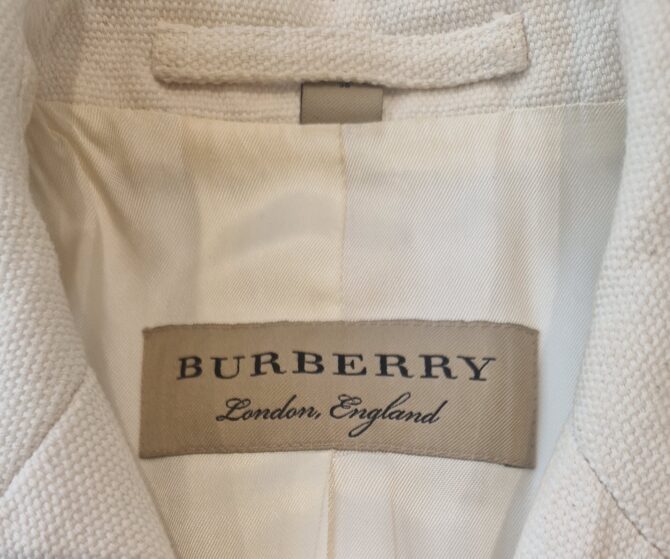 Blazer Burberry en lin et coton – Image 5