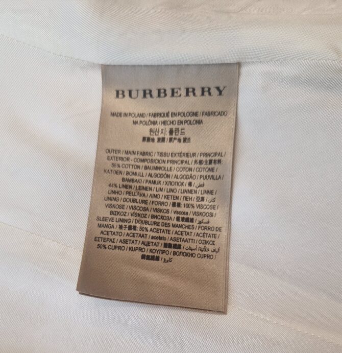 Blazer Burberry en lin et coton – Image 8