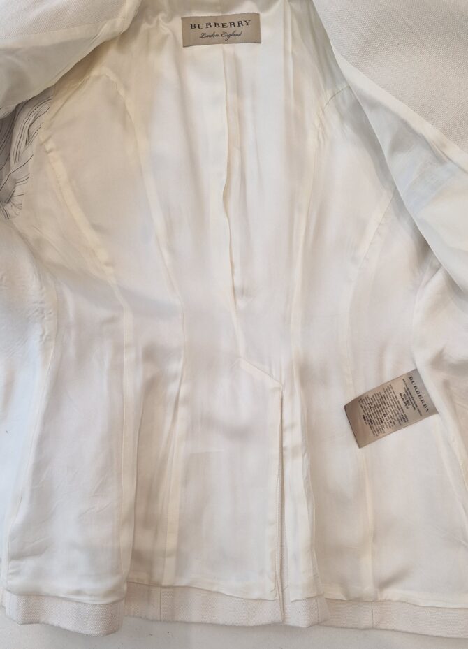 Blazer Burberry en lin et coton – Image 9