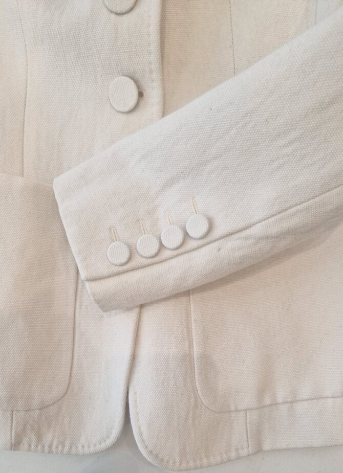 Blazer Burberry en lin et coton