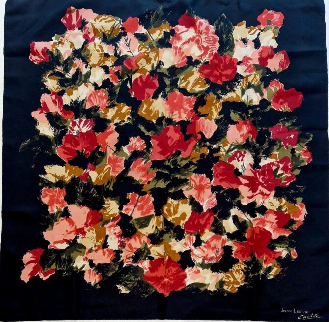 foulard lanvin castillo roses