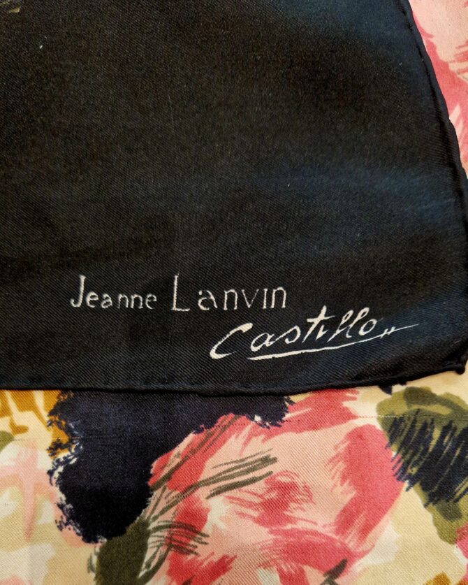 foulard lanvin castillo roses