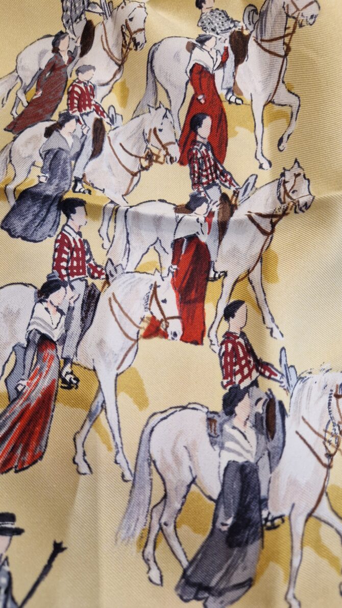 Carré Hermès La camargue par Lamotte unique édition de 1961 – Image 7
