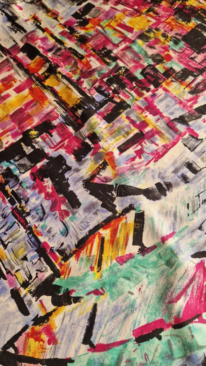 Foulard signé Castillo Jeanne Lanvin années 60