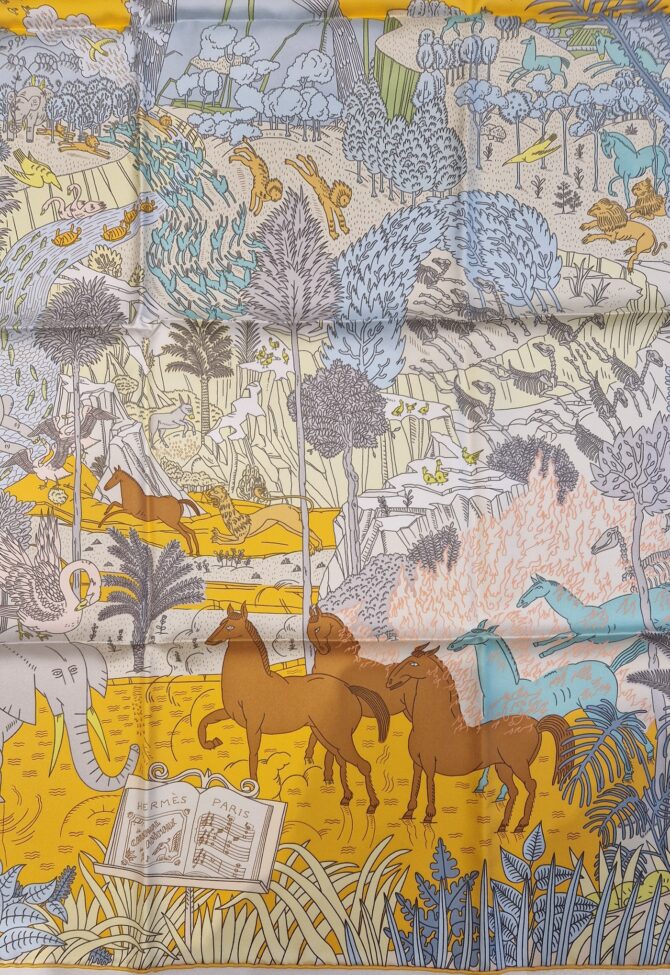 Carré Hermès Le carnaval des animaux par Thibaut Huchard – Image 4