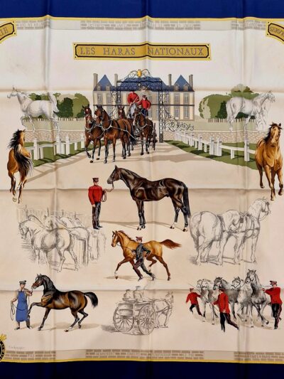 Carré Hermès Les haras nationaux par Hubert de Watrigant 1989
