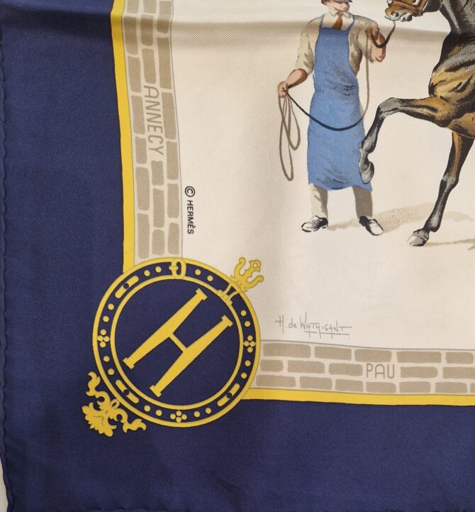 Carré Hermès Les haras nationaux par Hubert de Watrigant 1989 – Image 4