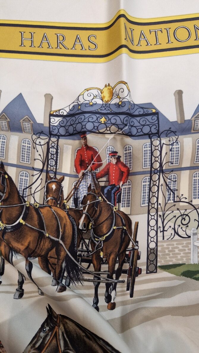 Carré Hermès Les haras nationaux par Hubert de Watrigant 1989 – Image 2