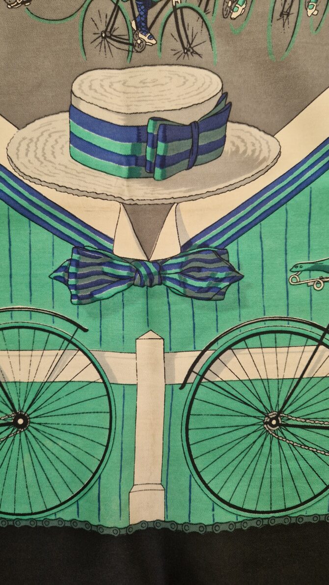 Carré Hermès Cycles  par Hugo Grykar 1953 – Image 3