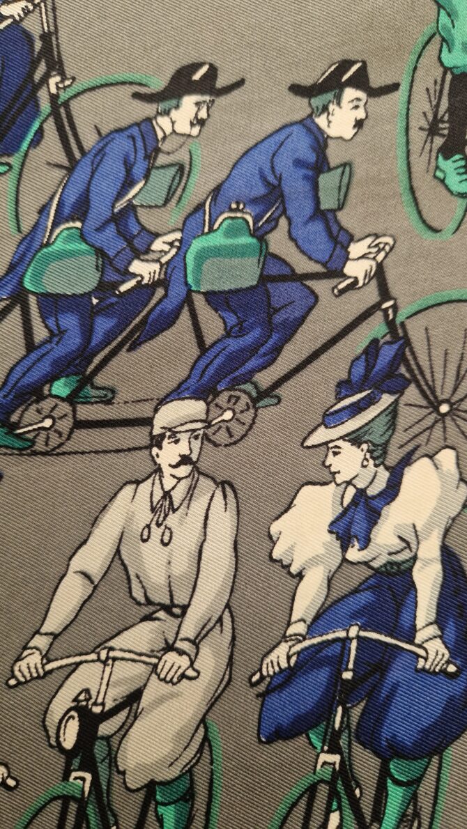 Carré Hermès Cycles  par Hugo Grykar 1953 – Image 5