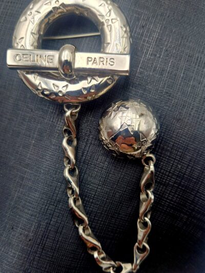 Broche Couture Céline Paris argenté