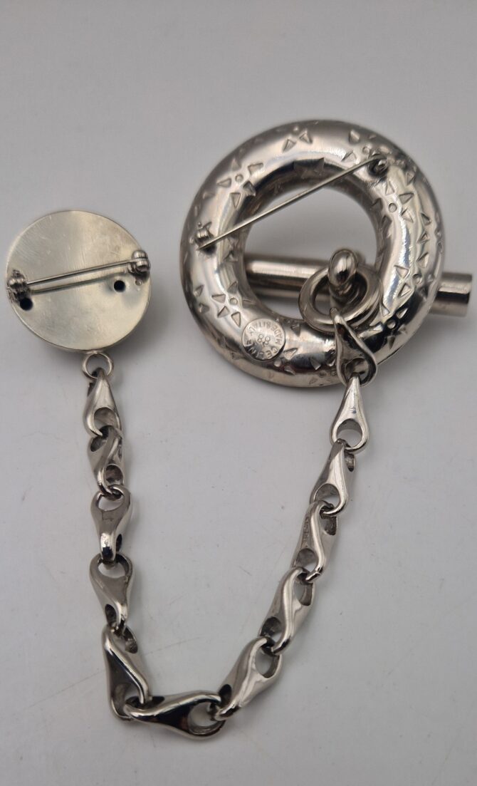 Broche Couture Céline Paris argenté