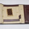 pochette de correspondance cuir et velours imprimé guy laroche
