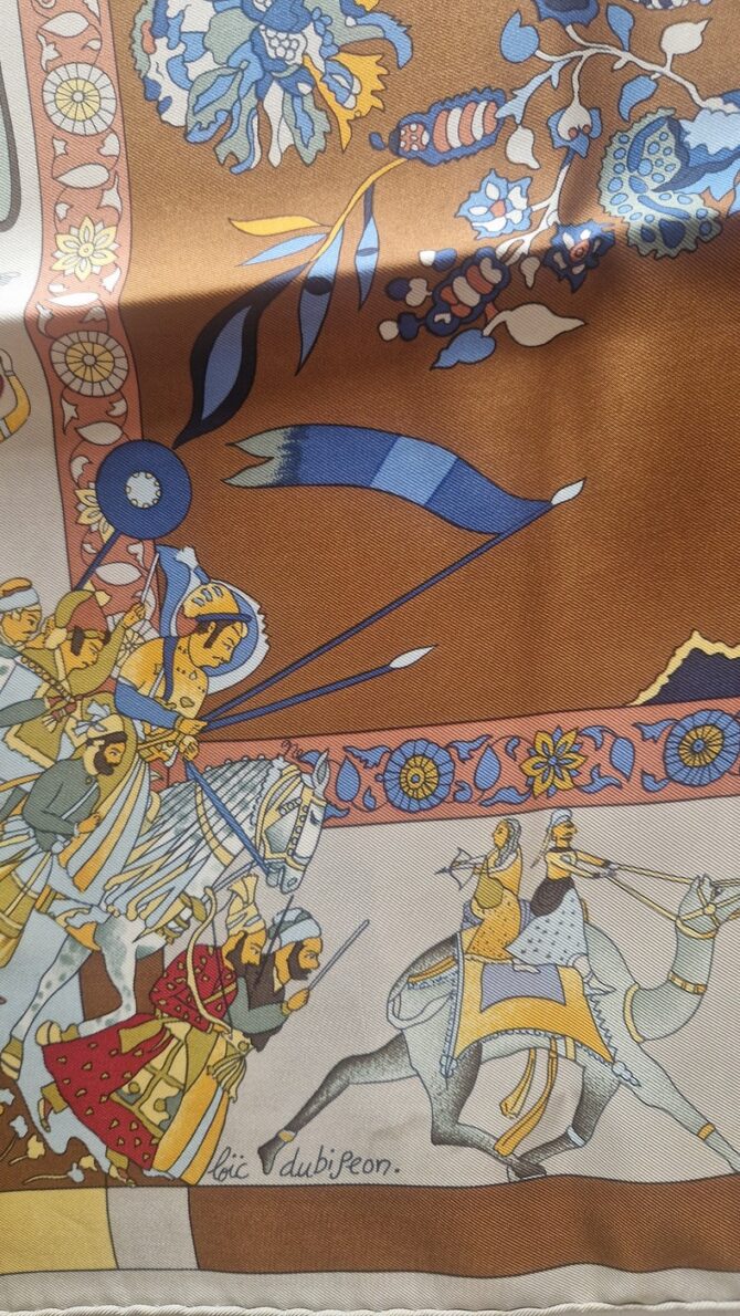 Carré Hermès  Fantaisies Indiennes  par Loïc Dubigeon – Édition spéciale de 1991 – Image 14
