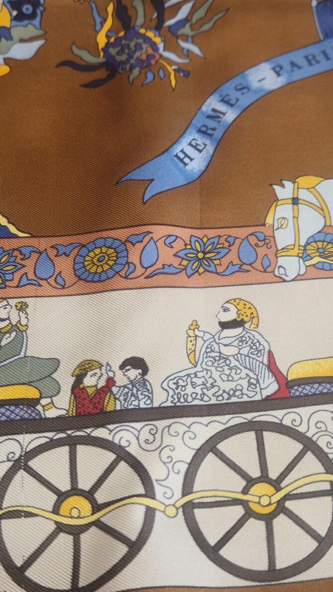 Carré Hermès  Fantaisies Indiennes  par Loïc Dubigeon – Édition spéciale de 1991 – Image 12